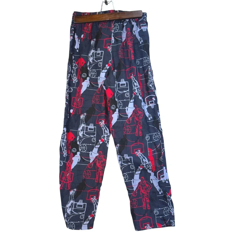Old Navy Pajama Pants Kids Large Navy‎ Basketball Print Sleepwear Loungewear